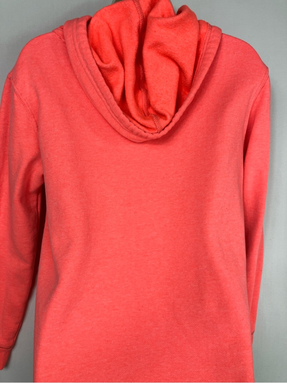 American Eagle 🦅 Bright Coral  'Live Your Life' Hoodie Med *DISCOUNTED SHIPPING - Picture 5 of 13